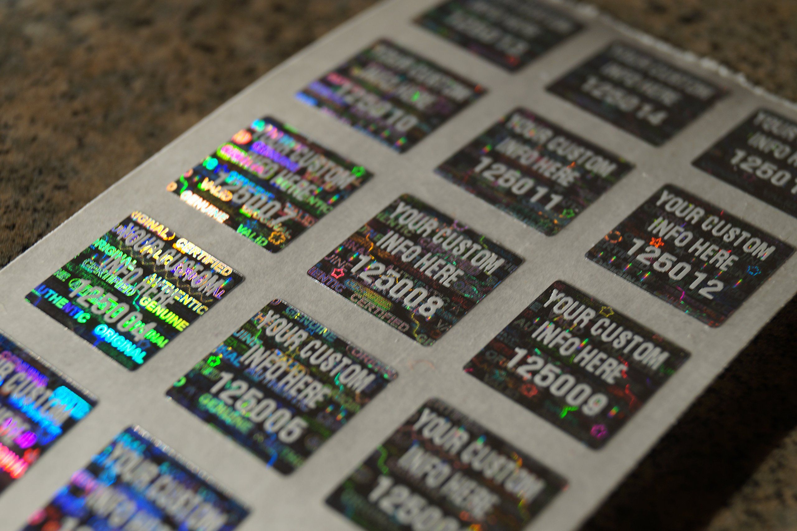 Etiquetas holográficas